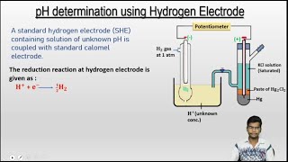 pH determination of solution using hydrogen electrode By coupling with calomel electrode [upl. by Ecenaj]