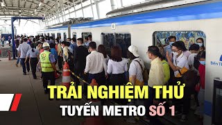 Người dân háo hức khi được trải nghiệm thử tuyến Metro số 1 [upl. by Nicolea]