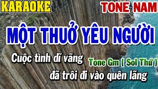 Karaoke Một Thuở Yêu Người Tone Nam Gm Sol Thứ  Karaoke Beat  84 [upl. by Felipe]