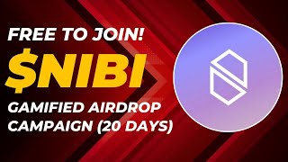 EARLY NIBI GAMIFIED ENGAGEMENT AIRDROP  EARN NIBI POINTS FOR FREE NOW [upl. by Neahs]