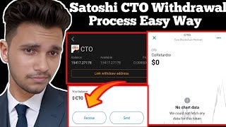 Satoshi CTO Withdrawal Link Address  CTO Wallet Add Problem  How to Add CTO Address in Metamask [upl. by Aidne]