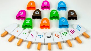 Best Learn Numbers Puzzle Counting Shapes amp Ice Cream Toys  Preschool Toddler Learning Toy Video [upl. by Sayer]