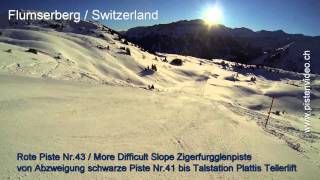 Flumserberg  Pistenvideo rote Piste  Zigerfurgglenpiste  Nr43 [upl. by Jaquenetta189]