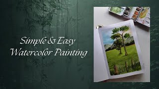 Simple and Easy watercolor painting for beginners [upl. by Bashee59]