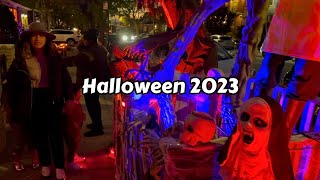 2023 Best Halloween Decorations Brooklyn Dyker Heights New York 4k Horror Props [upl. by Negroj]