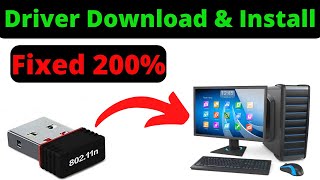 80211n WiFi USB Adapter Driver Download amp Install in Hindi🔥 USB WIFI 80211 n Driver Windows 7810 [upl. by Aneej]