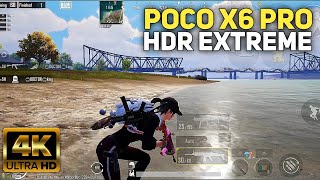 POCO X6 PRO HDR Extreme Test  Poco X6 Pro 90 FPS BGMI Test  Poco x6 Pro BGMI Test [upl. by Marra32]