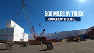 Barge Loading in Seattle  Housing Headed to Alaska [upl. by At303]