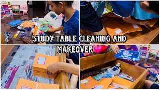 Study Table Cleaning amp Makeovervismayaart studytableorganization [upl. by Yelrebmik713]