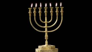 Prayer music with burningTemple Menorah [upl. by Lamhaj]