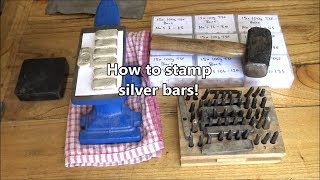 How I stamp my Silver  Stamping a 100g Bar [upl. by Olumor]