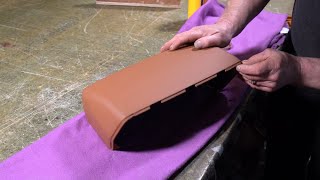 Range Rover Classic Part 3 Covering the instrument binnacle in leather Auto upholstery [upl. by Yerdua]