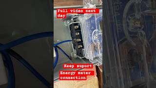 Energy meter connectionfypシ゚viral electricianyoutubeshorts [upl. by Nohshan229]