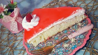 Faux tranches de pâtisserie gôut fraises لي طرونش باتيسري الكاذبة بذوق الفراولة 🍓بنة خيالية [upl. by Assirral]