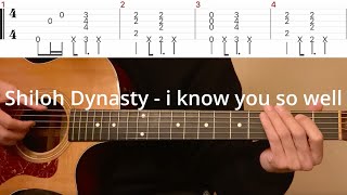 Shiloh Dynasty  i know you so well Jocelyn Flores Guitar tutorial with tab [upl. by Ociredef]