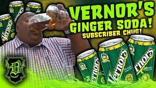 TRYING DETROITS OWN Vernors Ginger Soda Subscriber Chug [upl. by Ahsenad]