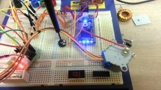 Mbed NXP LPC1768 controlling stepper motor [upl. by Cavuoto]