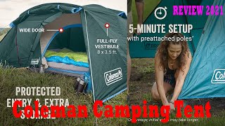 Coleman Camping Tent  Skydome Tent with Full Fly VestibuleReview 2021 [upl. by Karp806]