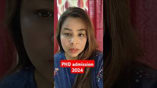 PHD admission 202425 2 different universy  complete details on PHD admission 202425 [upl. by Dall]