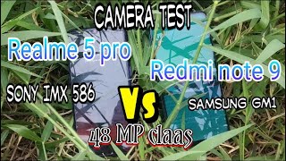 Redmi Note 9 vs Realme 5 Pro Camera Test [upl. by Aicek]