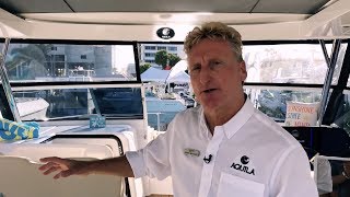 Tour the 2018 Aquila 36 Power Catamaran [upl. by Dobbins784]