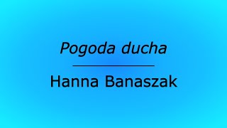 Pogoda ducha  Hanna Banaszak karaoke cover [upl. by Vitkun317]