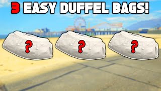 Top 3 Easiest Duffel Bags To Get In GTA 5 Online [upl. by Aeynod]