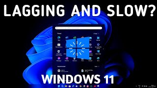 How To Fix Windows 11 Lagging and Slow Problem  Quick Fix 2024 [upl. by Vachel]