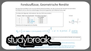 Fondszuflüsse Geometrische Rendite  Asset Management [upl. by Delos]