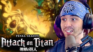 Declaration of WAR‼️  Attack On Titan 4x5 FIRST TIME REACTION [upl. by Bobbe788]