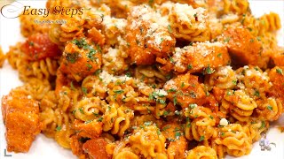 How To Make Radiatore Chicken Pasta  Radiatore Pasta with Fire Roasted Tomato amp Garlic Sauce [upl. by Eitak]