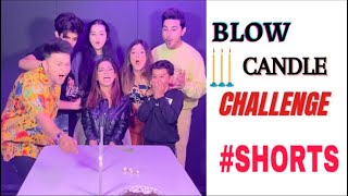 Blow CANDLES challenge ft atrangz shorts [upl. by Leynwad899]