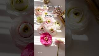 How to make ranunculus flower  Full tutorial DIY paper flowers [upl. by Lerad]