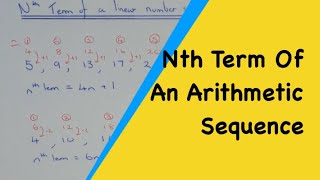 nth term of an increasing linear number sequencem2ts [upl. by Sladen84]