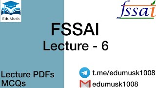 FSSAI 2021  FSS ACT 2006  PROVISION  DEFINITIONS  SECTIONS  FSS RULES AND REGULATIONS [upl. by Zavala811]