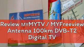 Review 🇲🇾MYTV  MYFreeview Antenna 100km DVBT2 Digital TV Malaysia 10 elements outdoor UHF anten [upl. by Cilla682]