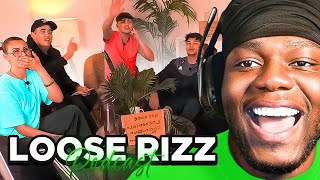 UNSEEN LOCKED IN FOOTAGE  Loose Rizz Podcast Episode 2 REACTION [upl. by Novehs]