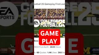 First Look EA Sports College Football 25 Gameplay Review 🎮🏈 [upl. by Akoek553]