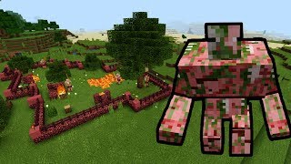 MCPE How To Make a Mutant Zombie Pigman Farm [upl. by Rednasxela625]