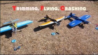 Trimming Flying and Crash [upl. by Naasar]