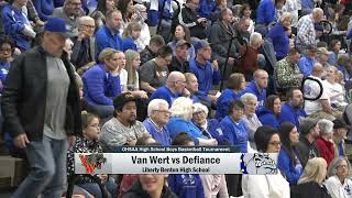 Van Wert vs Defiance District Final Boys Basketball 3042023 [upl. by Pallaton]