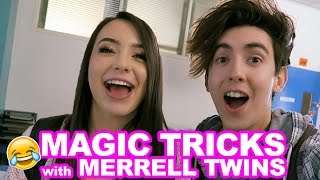 MAGIC TRICKS WITH MERRELL TWINS  Bobby Mares [upl. by Taylor]