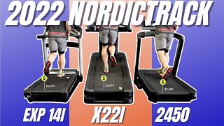 NordicTrack 2450 Elite and EXP 14i Treadmill REVIEW  Comparison [upl. by Jenei922]