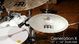 Meinl Cymbals GX1214TH Generation X 12quot14quot Trash Hat Stack Application [upl. by Audrye262]