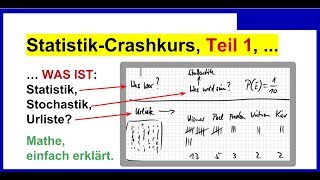 Statistik einfach erklärt Crashkurs Teil 1 Begriffe Statistik Stochastik Urliste [upl. by Brody]