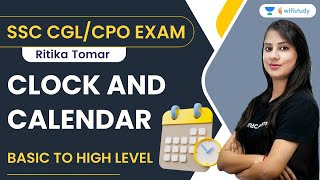 Clock and Calendar  Basic To High Level  Reasoning  SSC CGLCPO Exam  Ritika Tomar  Wifistudy [upl. by Aihsenad]