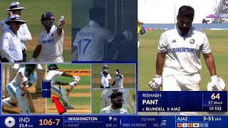 Rishabh Pant wicket controversy today Rishabh Pant wicket today in India vs New Zealand 3rd test [upl. by Lavena]