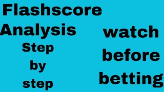 How to use flashscore to do analysis and win big surebet [upl. by Crissy]