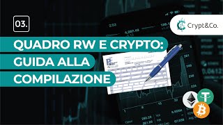 Quadro RW e Crypto Guida alla Compilazione [upl. by Aihsram]