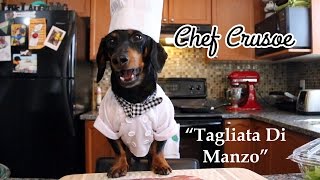 Chef Crusoe Follows Recipe by Gino DAcampo for quotTagliata di Manzoquot [upl. by Woodhead]